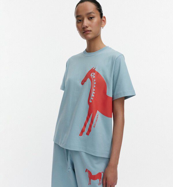 Marimekko「Else Musta Tamma Placement Tシャツ」|シャツ・ブラウス|