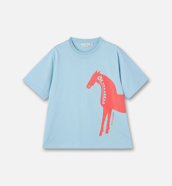 Marimekko「Else Musta Tamma Placement Tシャツ」|シャツ・ブラウス|