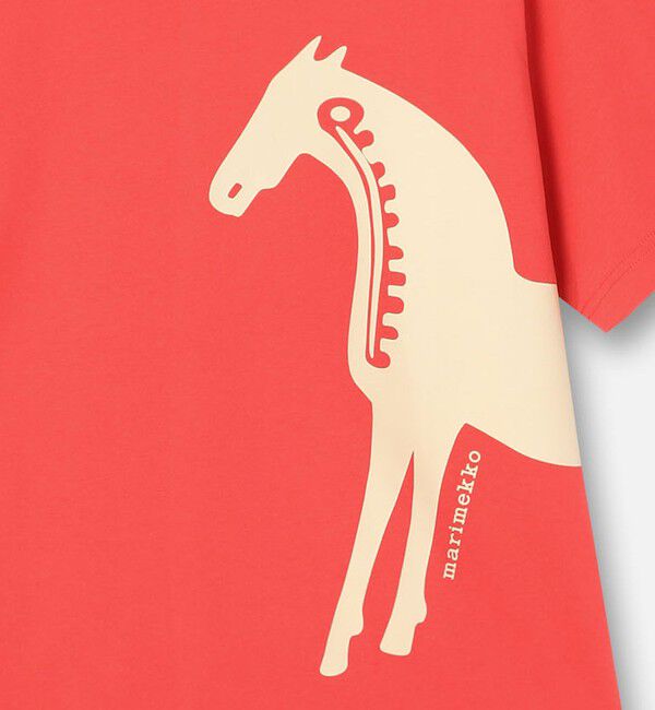 Marimekko「Else Musta Tamma Placement Tシャツ」|シャツ・ブラウス|