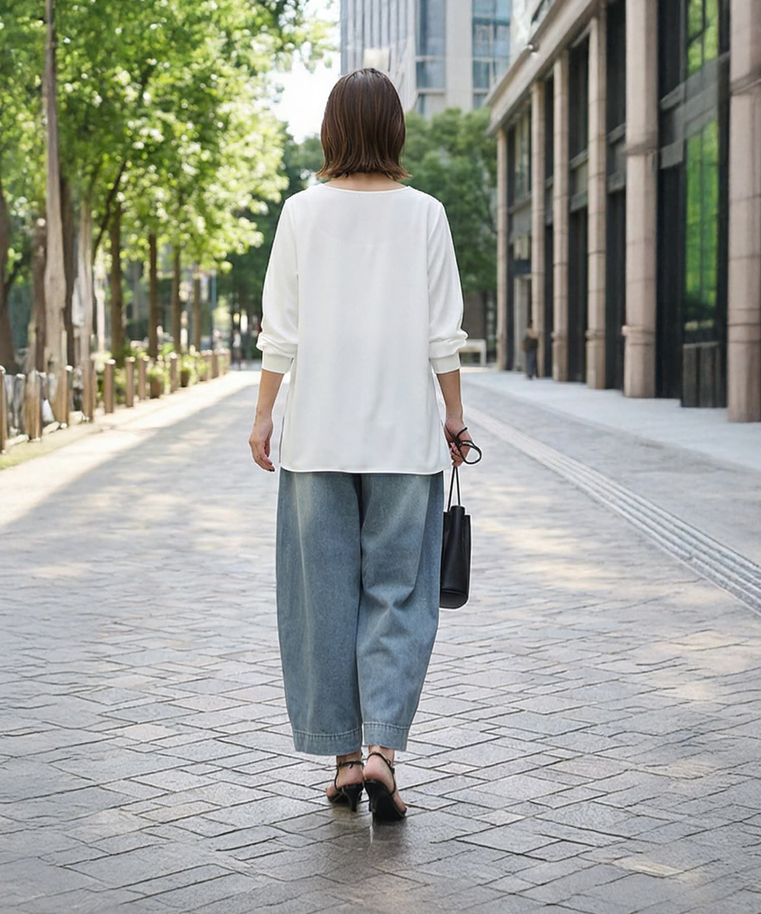 STYLE DELI「裾出しレイヤード用さらさらブラウス」|シャツ・ブラウス|