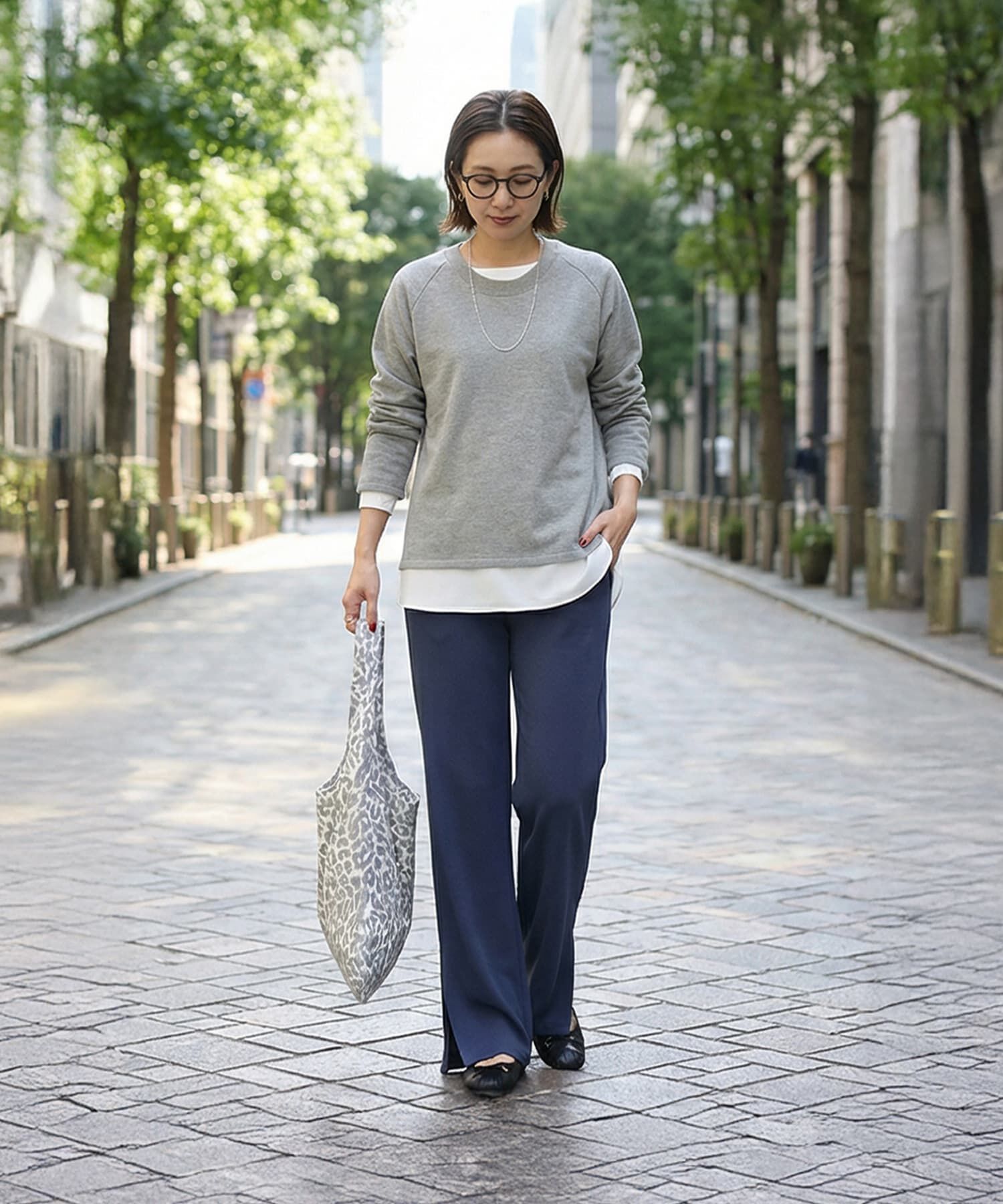 STYLE DELI「裾出しレイヤード用さらさらブラウス」|シャツ・ブラウス|