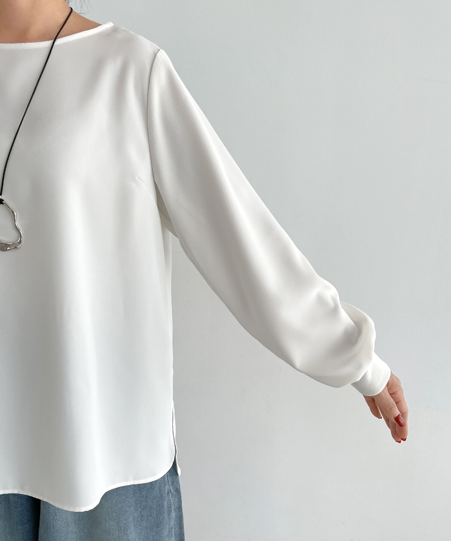 STYLE DELI「裾出しレイヤード用さらさらブラウス」|シャツ・ブラウス|