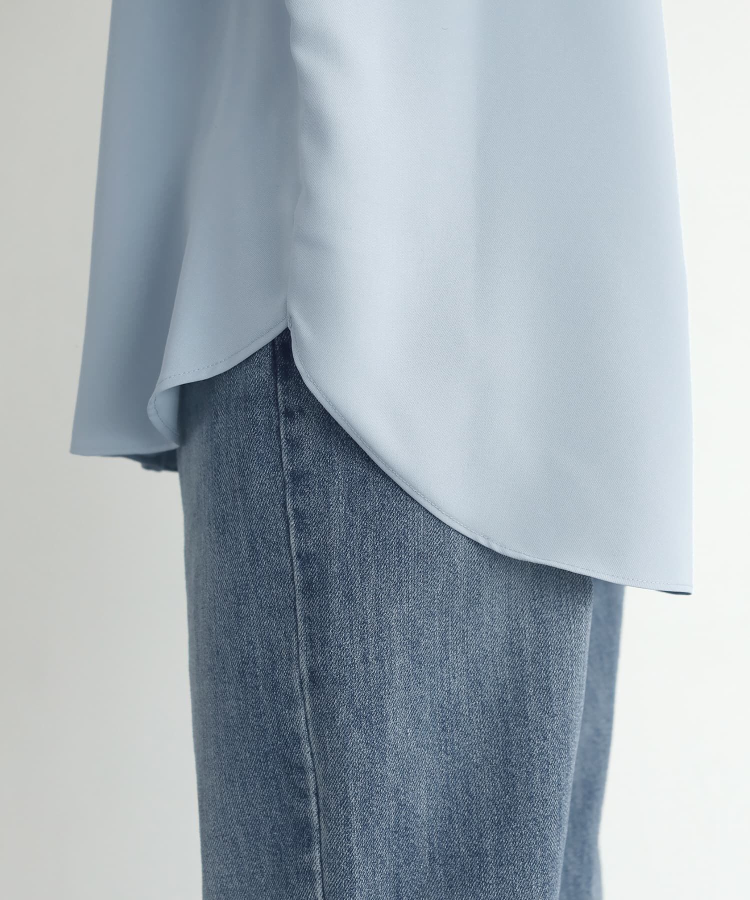 STYLE DELI「レイヤード用バンドキーネックシャツ」|シャツ・ブラウス|