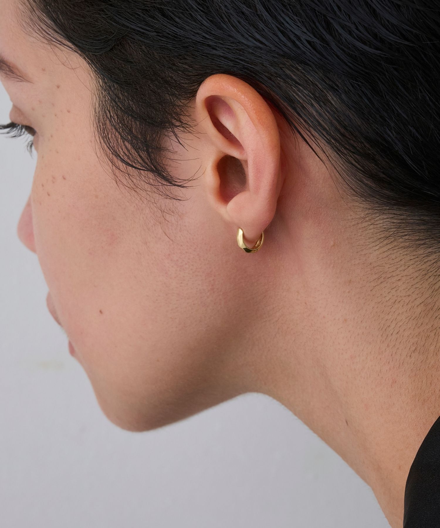 JUPITER「【SV】ミニマルフープピアス/ニッケルフリー/金属アレルギー対応　ゴールド」|ピアス|