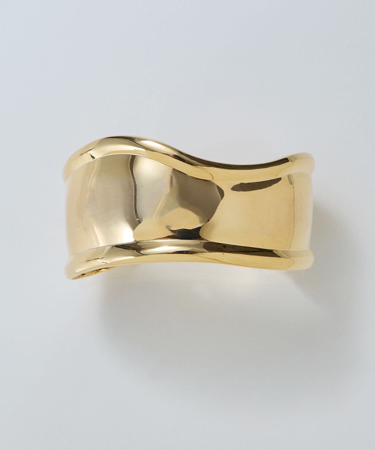 Phoebe「アークカフワイドバングル　ゴールド」|ブレスレット・バングル|