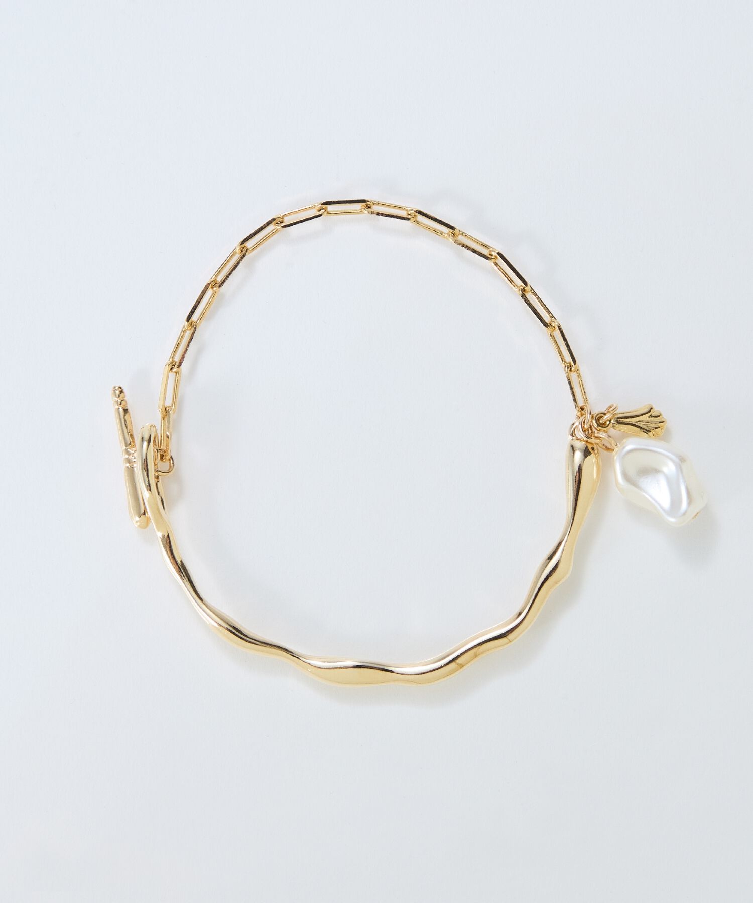 Phoebe「フロウラインメタルブレスレット　ゴールド」|ブレスレット・バングル|