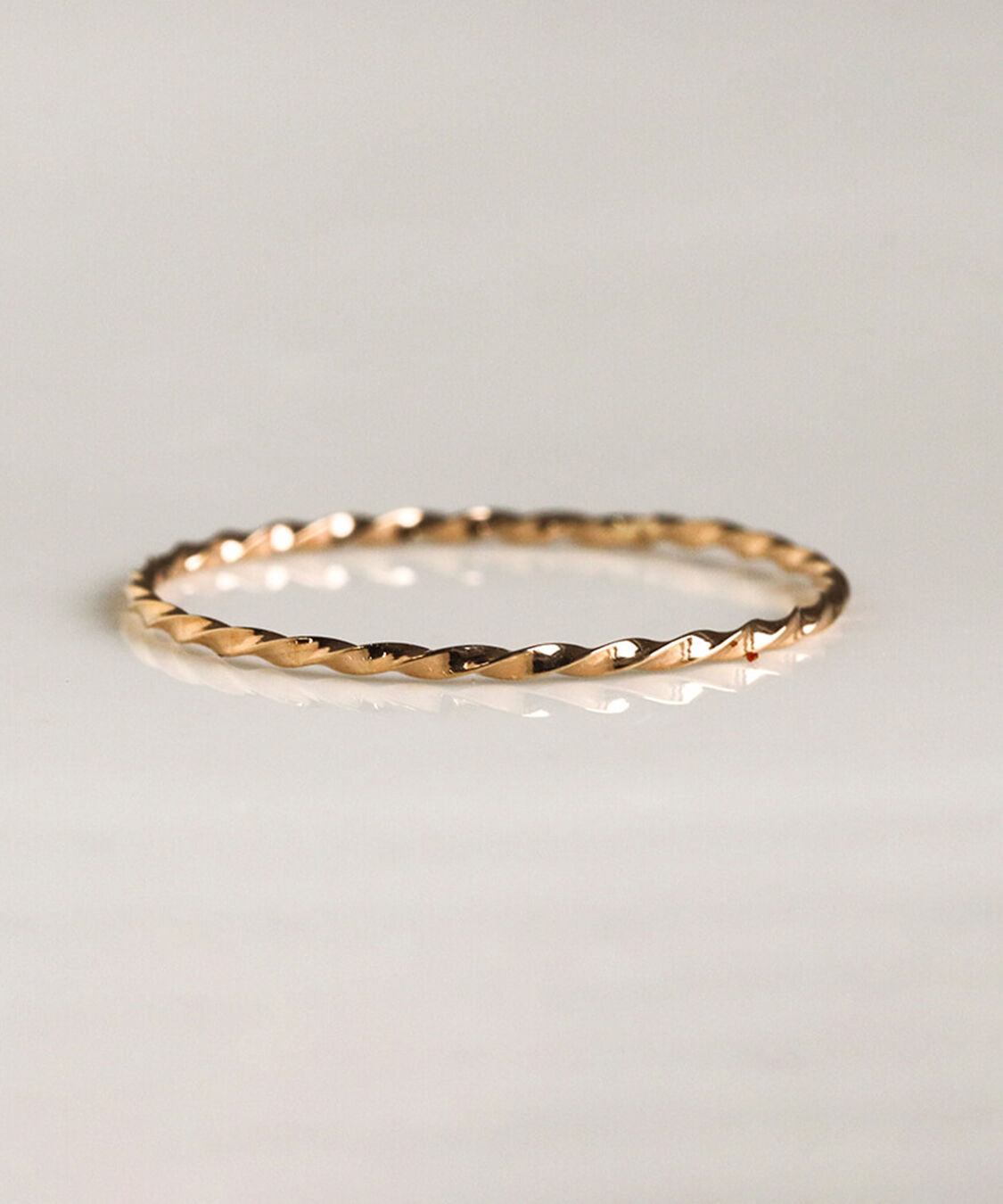  「ゴールド スキニー リング | K10YG」|リング|K10 イエローゴールド