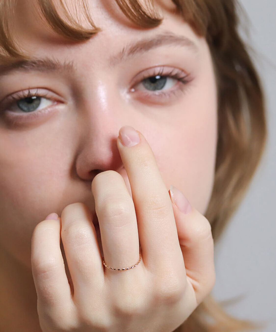  「ゴールド スキニー リング | K10YG」|リング|