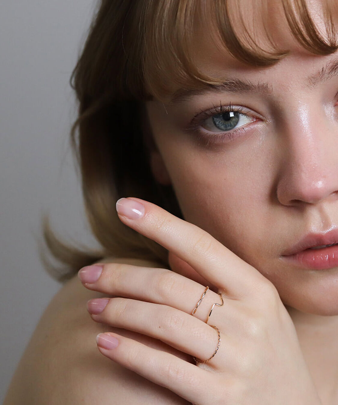  「ゴールド スキニー リング | K10YG」|リング|