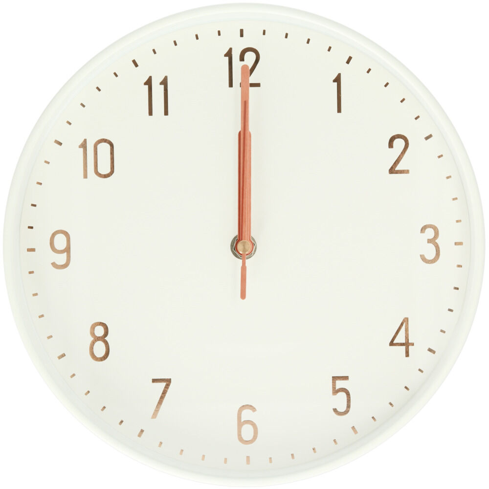 BACKYARD FAMILY「壁掛け 電波 時計 おしゃれ 通販 電波時計 かわいい 静か おしゃれ シンプル スイープ秒針」|クロック・置時計|ホワイト1