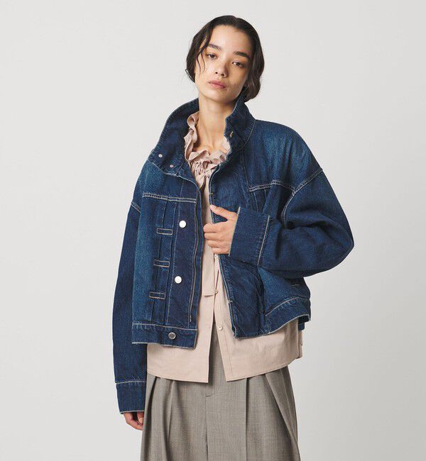AEWEN MATOPH「＜AEWEN MATOPH＞スタンドカラーデニムブルゾン」|デニムジャケット|COBALT