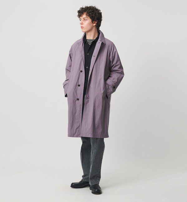 UNITED ARROWS「ナイロン/タフタ ウィンドウ マック コート 撥水」|ステンカラーコート|