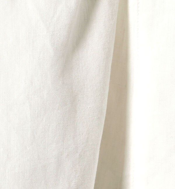 UNITED ARROWS「リネン スキッパー ペプラム ブラウス ‐ウォッシャブル‐」|シャツ・ブラウス|