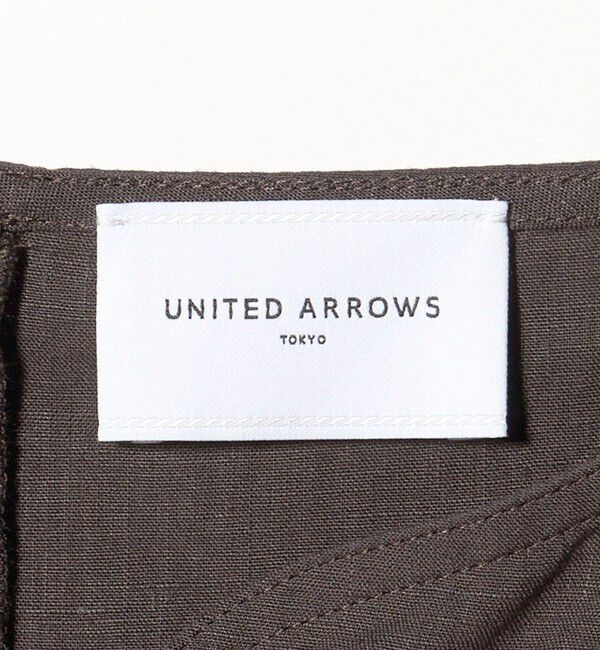 UNITED ARROWS「リネン スキッパー ペプラム ブラウス ‐ウォッシャブル‐」|シャツ・ブラウス|