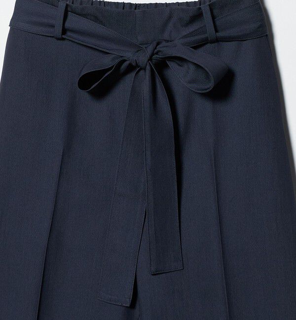 UNITED ARROWS「スラブ リボン テーパードパンツ」|スラックス|