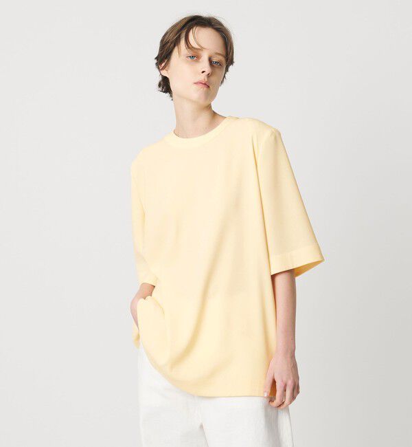AEWEN MATOPH「＜AEWEN MATOPH＞ショルダーパッド Tブラウス ‐ ウォッシャブル ‐」|シャツ・ブラウス|YELLOW