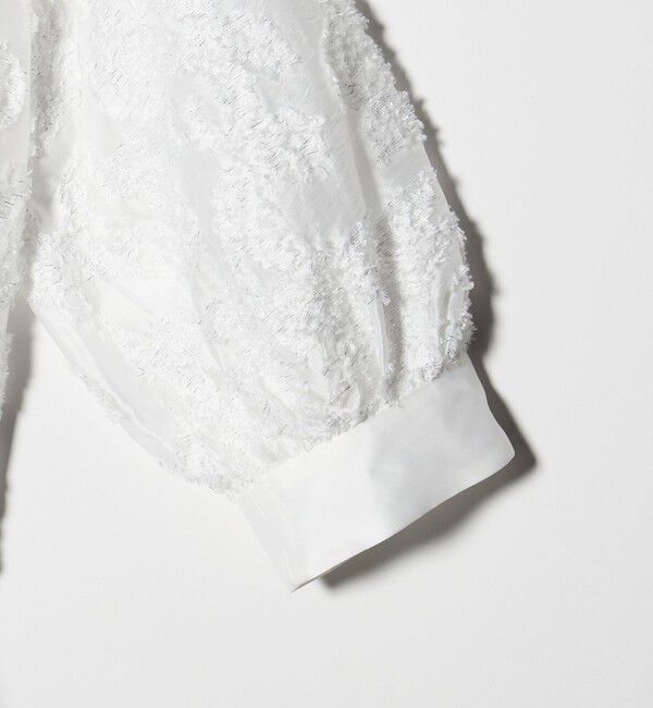 UNITED ARROWS「ラメ カット ジャガード ブラウス ‐ウォッシャブル‐」|シャツ・ブラウス|