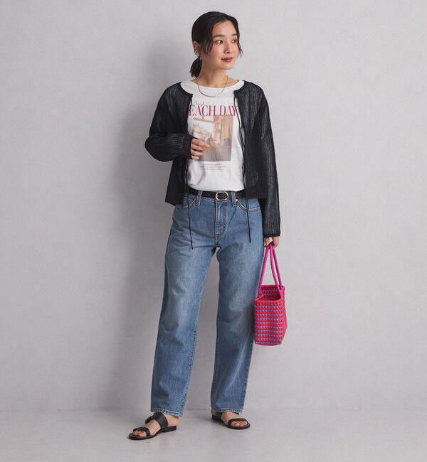 UNITED ARROWS green label relaxing「【WEB限定】＜at ease＞フォトプリント ロングスリーブ Tシャツ」|Tシャツ・カットソー|