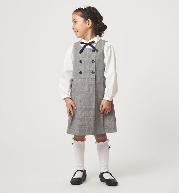 UNITED ARROWS green label relaxing「グレンチェック ジャンスカ / キッズ 110cm-130cm」|ワンピース|