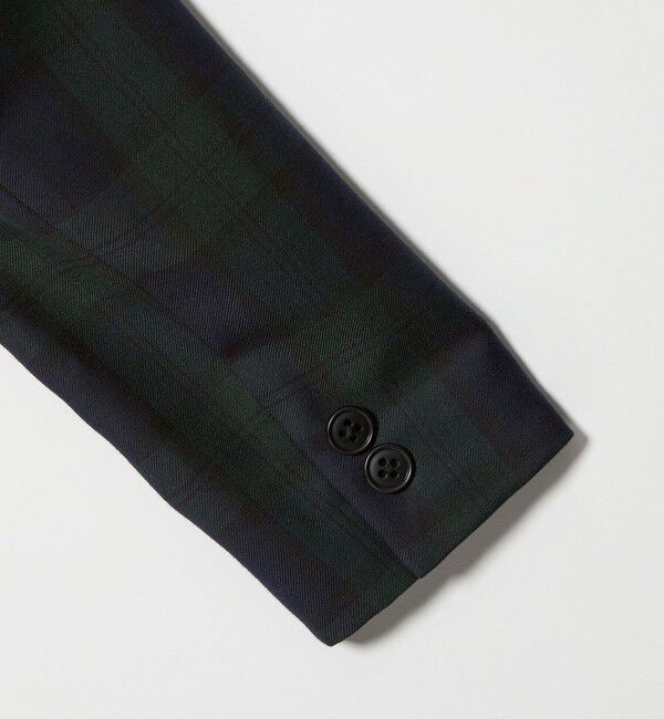 UNITED ARROWS green label relaxing「TRW ブラックウォッチ ボレロ / キッズ 110cm-130cm」|ノーカラージャケット|