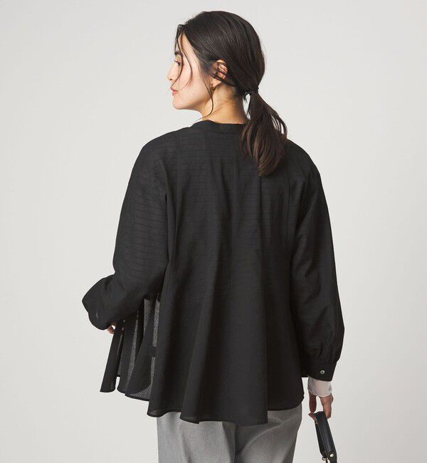 UNITED ARROWS green label relaxing「［size SHORTあり］ミルフィーユ フレア ブラウス」|シャツ・ブラウス|