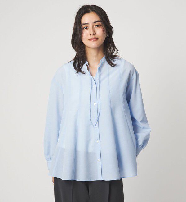 UNITED ARROWS green label relaxing「［size SHORTあり］ミルフィーユ フレア ブラウス」|シャツ・ブラウス|