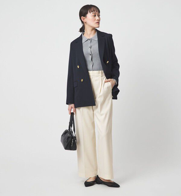 UNITED ARROWS green label relaxing「［size SHORT/TALLあり］Daily Chic カバー ワイド パンツ」|スラックス|