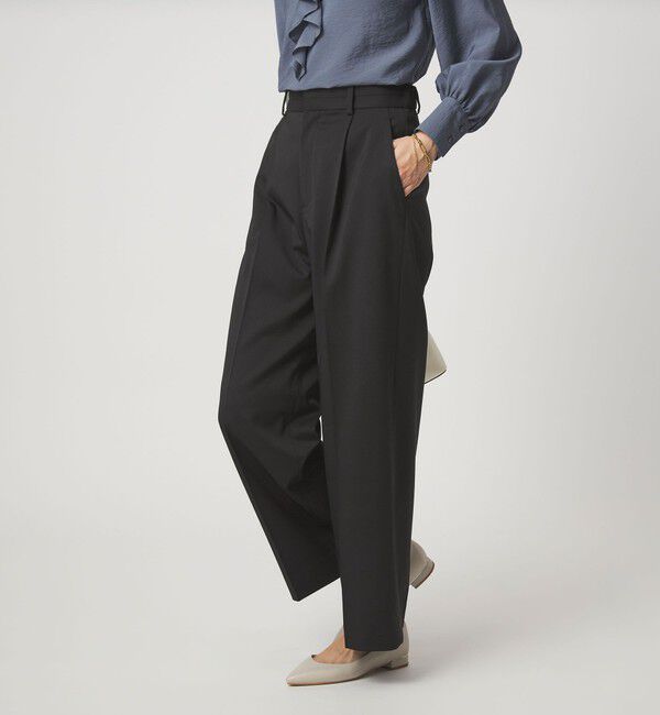 UNITED ARROWS green label relaxing「［size SHORT/TALLあり］Daily Chic カバー ワイド パンツ」|スラックス|