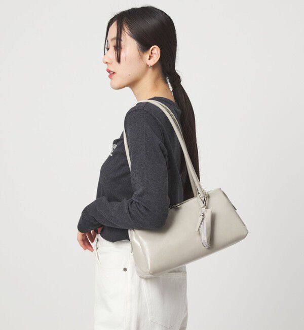 UNITED ARROWS green label relaxing「ロングハンドル トートバッグ / ショルダーバッグ」|ショルダー・メッセンジャー|LT.GRAY