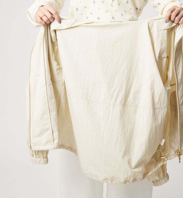 UNITED ARROWS green label relaxing「【WEB限定】＜at ease＞フード ブルゾン マシンウォッシャブル 撥水 UVカット」|ブルゾン・スタジャン|