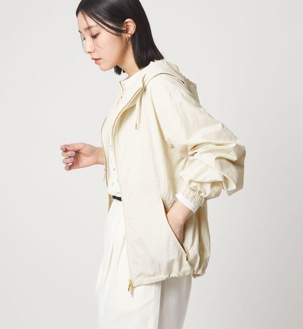 UNITED ARROWS green label relaxing「【WEB限定】＜at ease＞フード ブルゾン マシンウォッシャブル 撥水 UVカット」|ブルゾン・スタジャン|