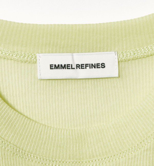 EMMEL REFINES「＜EMMEL REFINES＞EM テレコ クルーネック ロングスリーブ」|Tシャツ・カットソー|