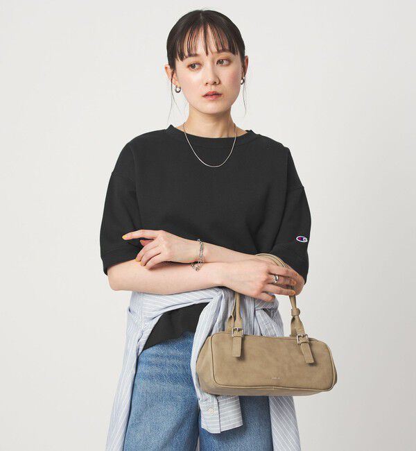 UNITED ARROWS green label relaxing「【別注】＜Champion＞5分袖 スウェット プルオーバー」|Tシャツ・カットソー|