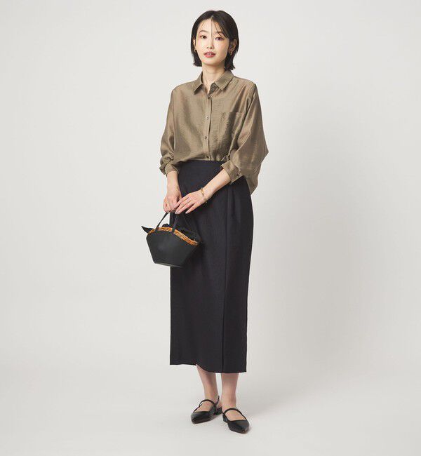 UNITED ARROWS green label relaxing「エアリー シアー ロングスリーブ シャツ ウォッシャブル 接触冷感」|シャツ・ブラウス|