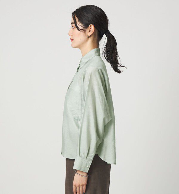 UNITED ARROWS green label relaxing「エアリー シアー ロングスリーブ シャツ ウォッシャブル 接触冷感」|シャツ・ブラウス|