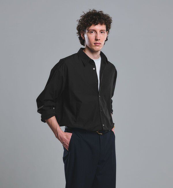 UNITED ARROWS green label relaxing「120/2 ブロード レギュラーカラー シャツ」|シャツ・ブラウス|DK.GRAY