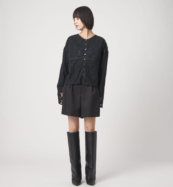 EMMEL REFINES「＜EMMEL REFINES＞EM シシュウレース 2WAY ブラウス」|シャツ・ブラウス|