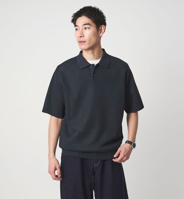 UNITED ARROWS green label relaxing「BREEZY ペーパー 半袖 ポロシャツ -ハンドウォッシャブル・抗菌・通気性-」|ポロシャツ|