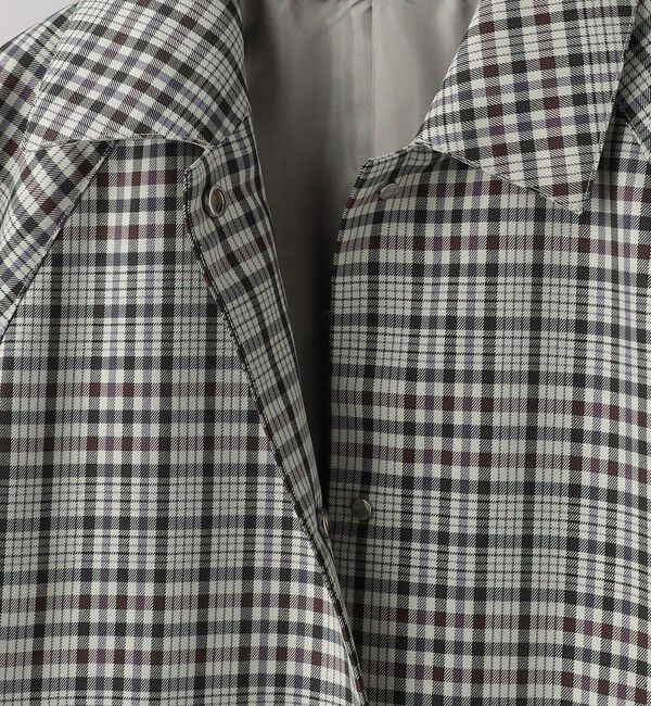 BEAUTY&YOUTH UNITED ARROWS「ステンカラー チェックコート」|ステンカラーコート|