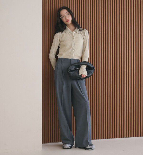 BEAUTY&YOUTH UNITED ARROWS「ポリエステルブレンド ２タック タブワイドパンツ」|その他|