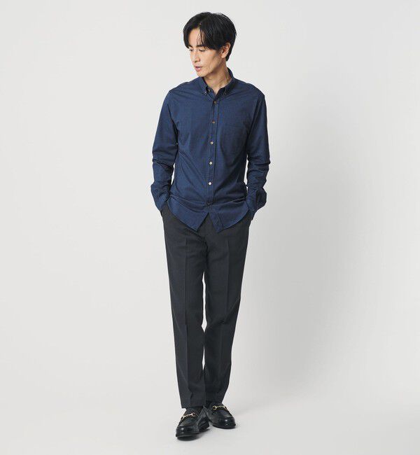 BEAUTY&YOUTH UNITED ARROWS「クイック ストレッチ シャンブレー ボタンダウン シャツ SLIM型 吸水速乾 」|シャツ・ブラウス|