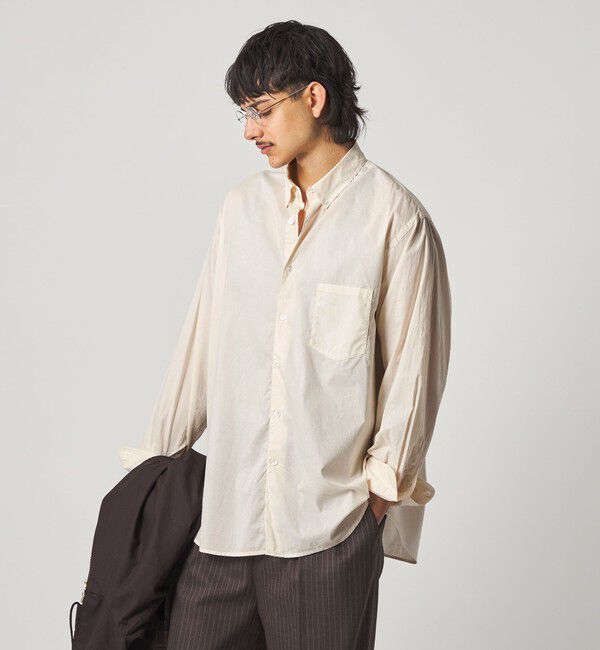 STEVEN ALAN「＜Steven Alan＞ リバティ ソリッド シングルニードル シャツ LOOSE」|シャツ・ブラウス|