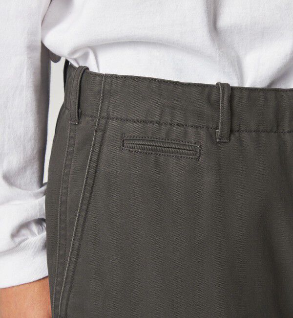 STEVEN ALAN「＜Steven Alan＞ ハイツイスト ツイル アーミー ノープリーツ トラウザーズ」|チノ|
