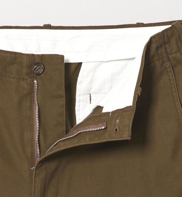 STEVEN ALAN「＜Steven Alan＞ ハイツイスト ツイル アーミー ノープリーツ トラウザーズ」|チノ|