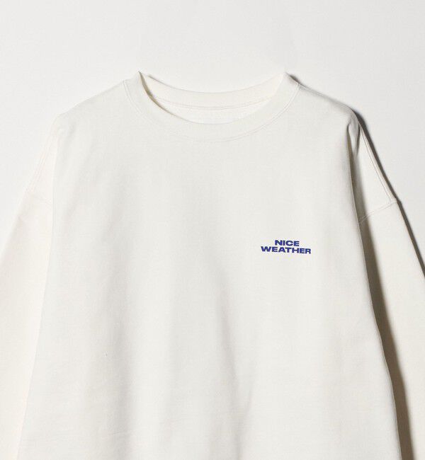NICE WEATHER「＜NICE WEATHER＞ロゴ クルーネック スウェットプルオーバー」|Tシャツ・カットソー|