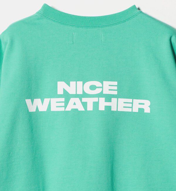 NICE WEATHER「＜NICE WEATHER＞ロゴ クルーネック スウェットプルオーバー」|Tシャツ・カットソー|