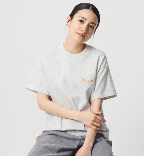 BEAUTY&YOUTH UNITED ARROWS「【別注】＜Samplee＞ショートスリーブ Tシャツ ライトグレー」|Tシャツ・カットソー|