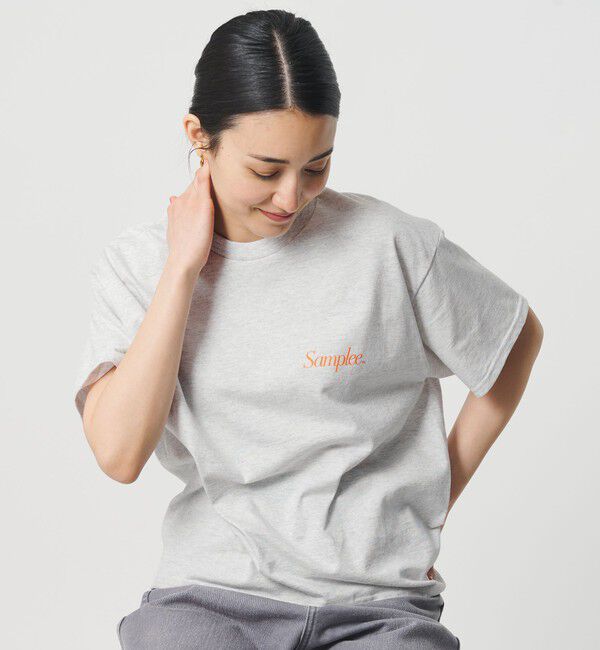 BEAUTY&YOUTH UNITED ARROWS「【別注】＜Samplee＞ショートスリーブ Tシャツ ライトグレー」|Tシャツ・カットソー|