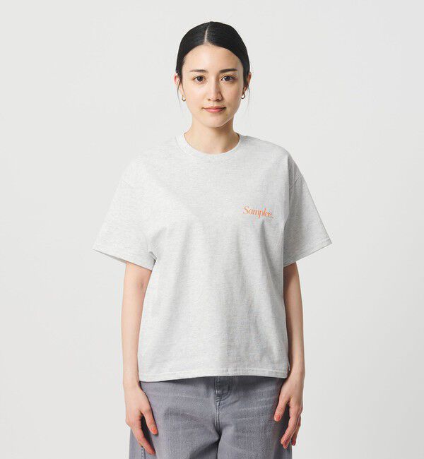 BEAUTY&YOUTH UNITED ARROWS「【別注】＜Samplee＞ショートスリーブ Tシャツ ライトグレー」|Tシャツ・カットソー|