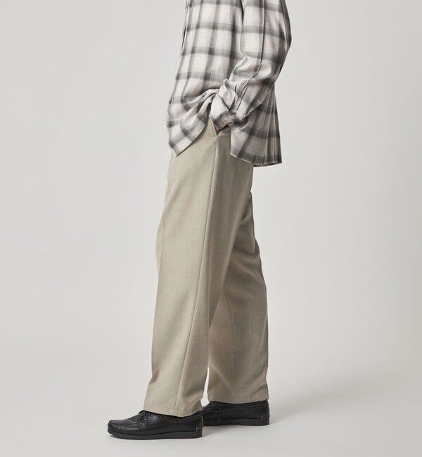 STEVEN ALAN「＜Steven Alan＞ P/LN アウト ワンプリーツ スラックス」|スラックス|